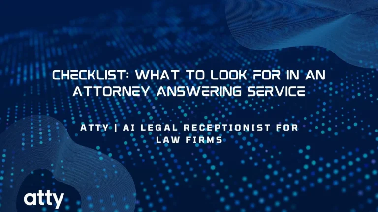 Checklist: What to Look for in an Attorney Answering Service