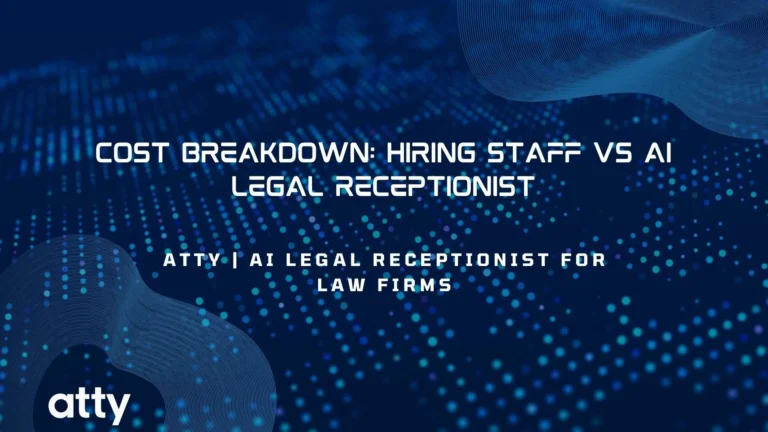 Cost Breakdown: Hiring Staff vs AI Legal Receptionist