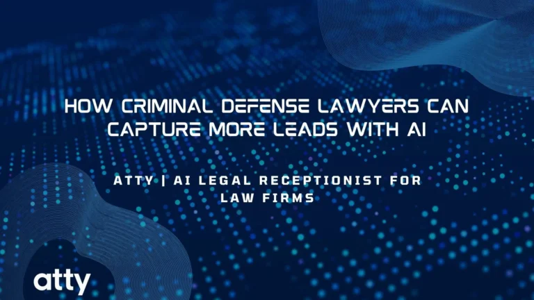 How Criminal Defense Lawyers Can Capture More Leads with AI