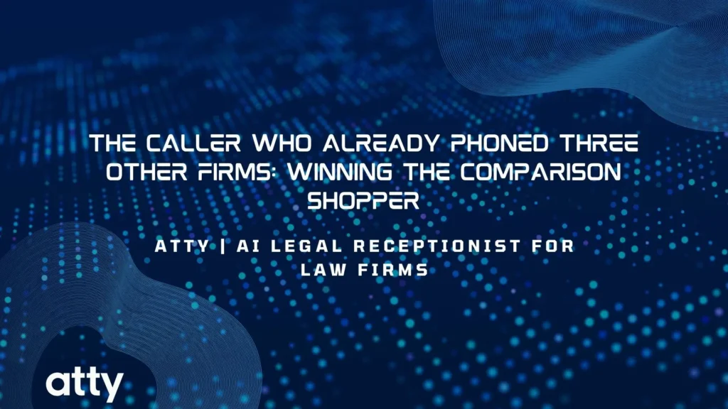 The Caller Who Already Phoned Three Other Firms: Winning the Comparison Shopper